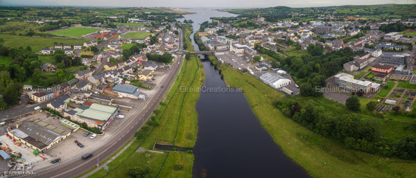 An aerial shot of Ballyshannon, Donegal. - Digital Download - Eireial Creations - Drone Operator - Aerial Photography Ireland