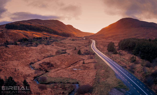 Beautiful Autumn Afternoon at The Gap in Barnesmoor, County Donegal - Digital Download. - Eireial Creations - Drone Operator - Aerial Photography Ireland
