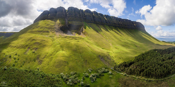A Panoramic shot of The Mighty Benbulben, Co. Sligo - Digital Download - Eireial Creations - Drone Operator - Aerial Photography Ireland