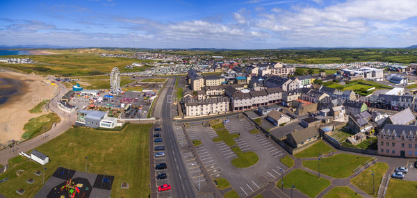 An aerial shot of Bundoran Town and Tullan beach, County Donegal - Photo Print - Eireial Creations - Drone Operator - Aerial Photography Ireland