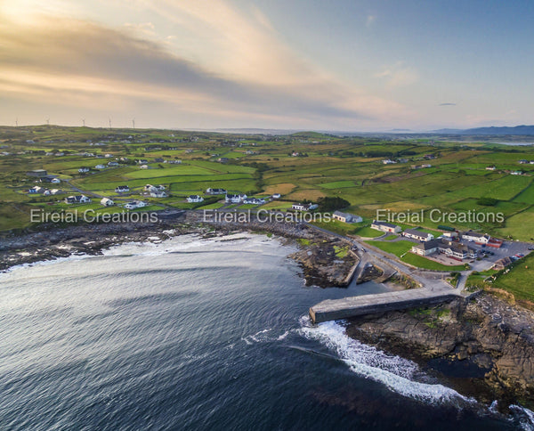 A shot of the gorgeous Creevy Pier, Donegal - Digital Download - Eireial Creations - Drone Operator - Aerial Photography Ireland