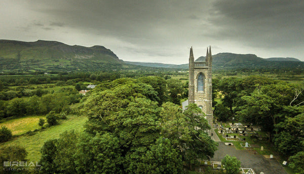 Saint Columba's Church of Ireland, Drumcliff, County Sligo. - Digital Download. - Eireial Creations - Drone Operator - Aerial Photography Ireland