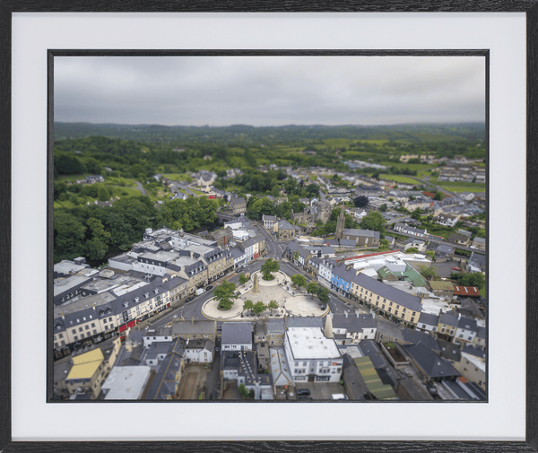 60cm x 50cm Framed Print of Donegal Town, Donegal. - Eireial Creations - Drone Operator - Aerial Photography Ireland