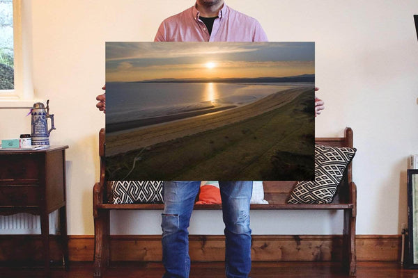 EireialCreations 36in x 24in (91cm x 60cm) The Beach at Murvagh, Donegal at Sunset, County Donegal on Canvas