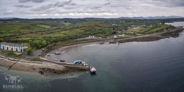 A Panoramic shot of, Ardaghey, Inver, County Donegal - Digital Download - Eireial Creations - Drone Operator - Aerial Photography Ireland