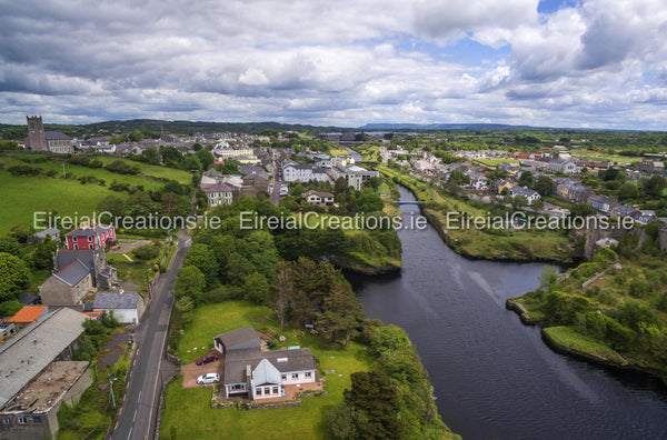 The town of Ballyshannon, Co. Donegal - Digital Download - Eireial Creations - Drone Operator - Aerial Photography Ireland