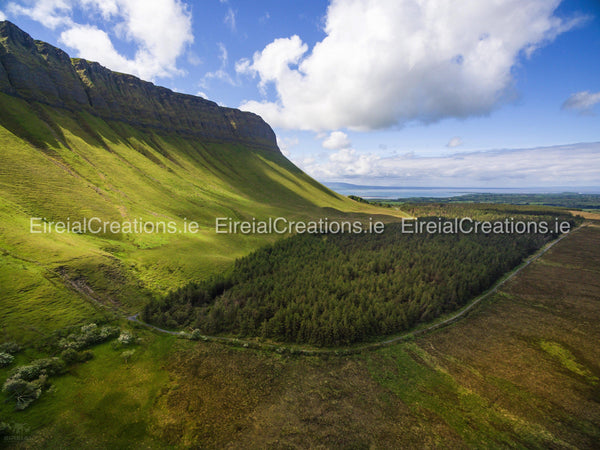 The Mighty Benbulben with ocean view, Co. Sligo - Digital Download - Eireial Creations - Drone Operator - Aerial Photography Ireland