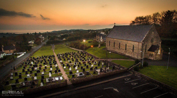 Church of the Sacred Heart, Mountcharles, County Donegal on Canvas - Eireial Creations - Drone Operator - Aerial Photography Ireland