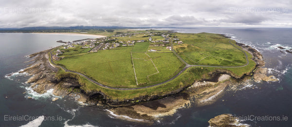 A Panoramic shot of Mullaghmore, County Sligo, Ireland - Photo Print - Eireial Creations - Drone Operator - Aerial Photography Ireland